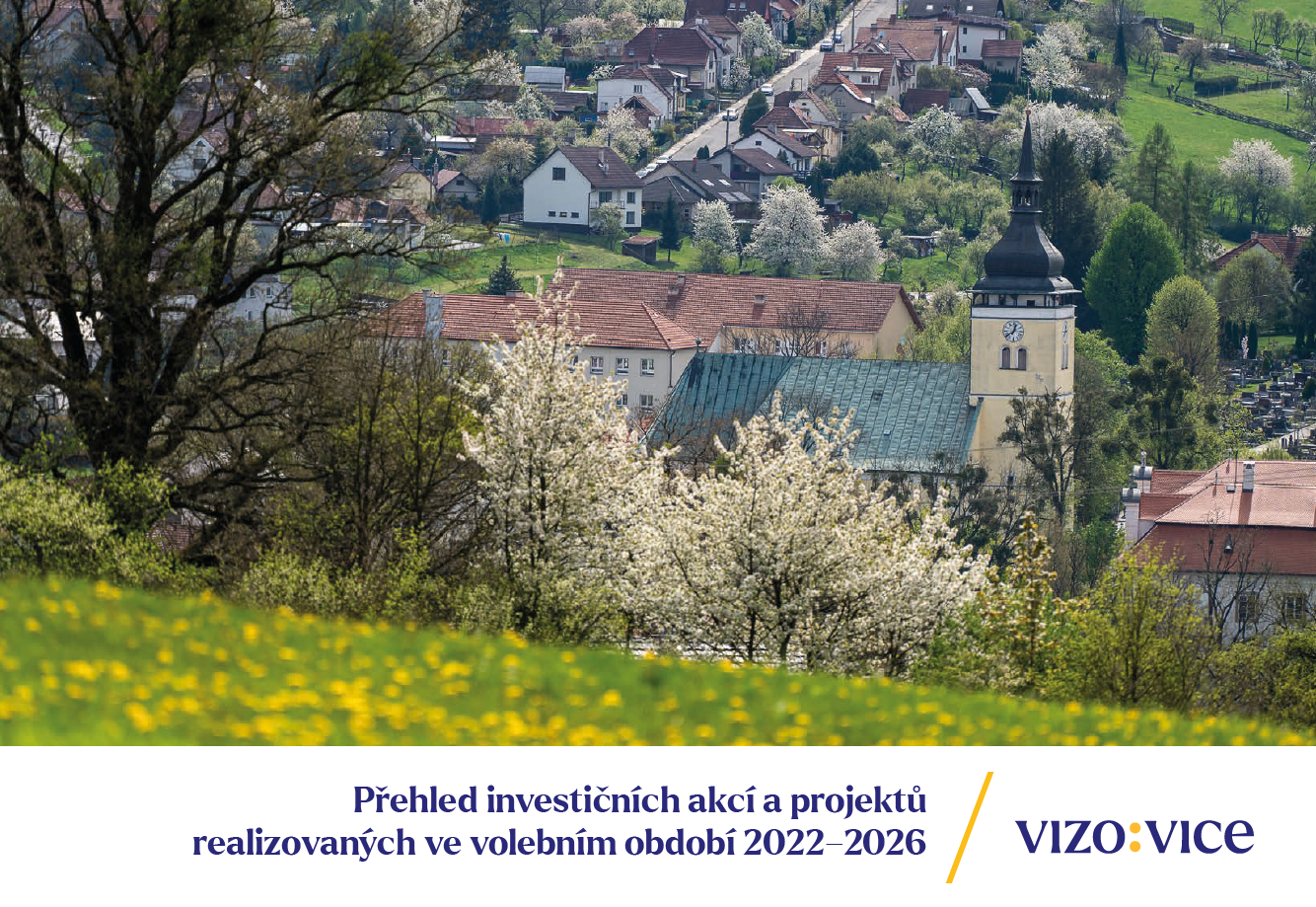 Přehled investičních akcí a projektů realizovaných ve volebním období 2022 – 2026