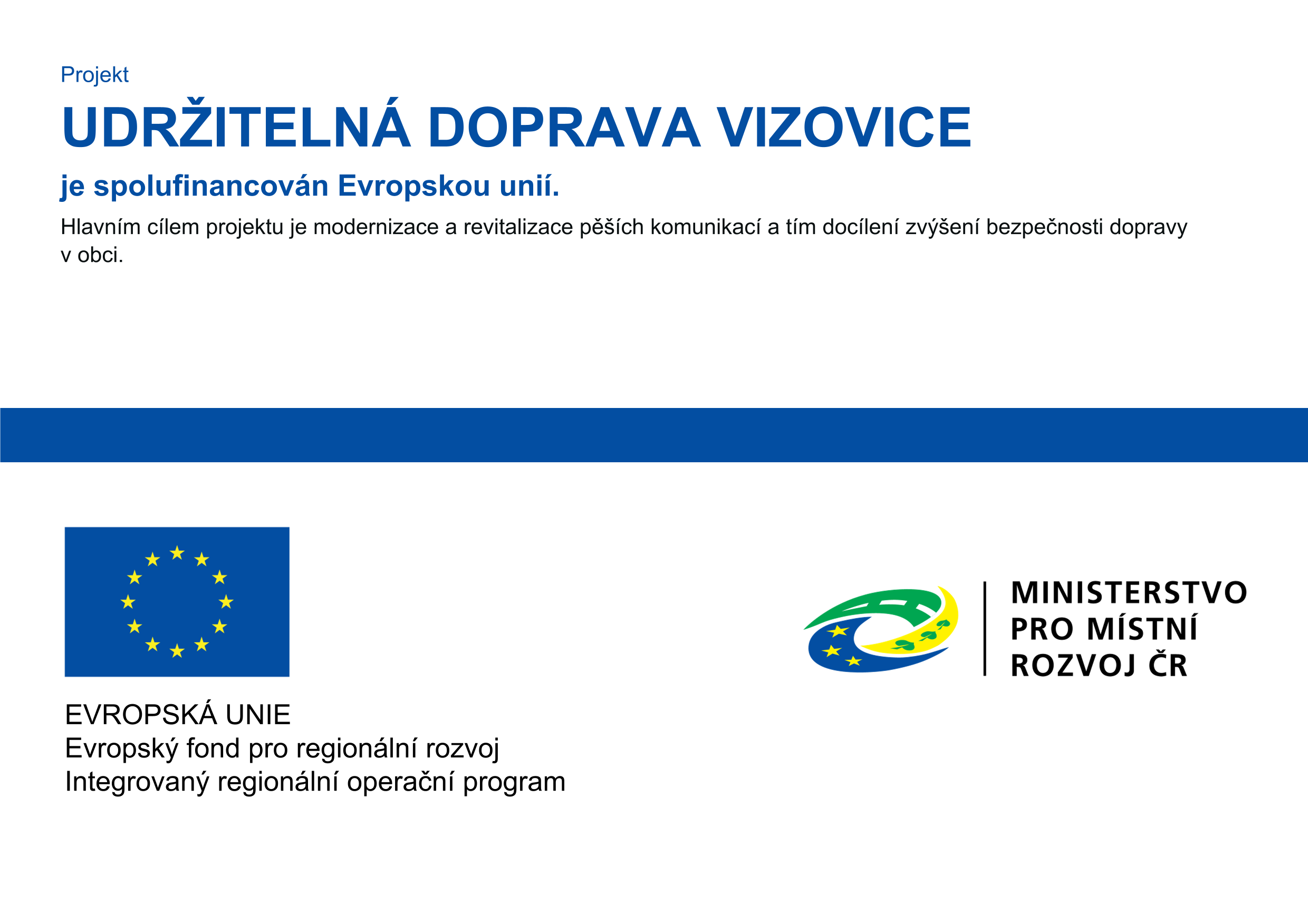 Chodník Slušovská - loga